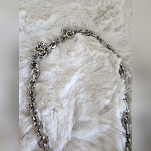 NWOT Ann Taylor Silver Jeweled Long Chain Necklace - Picture 5 of 11